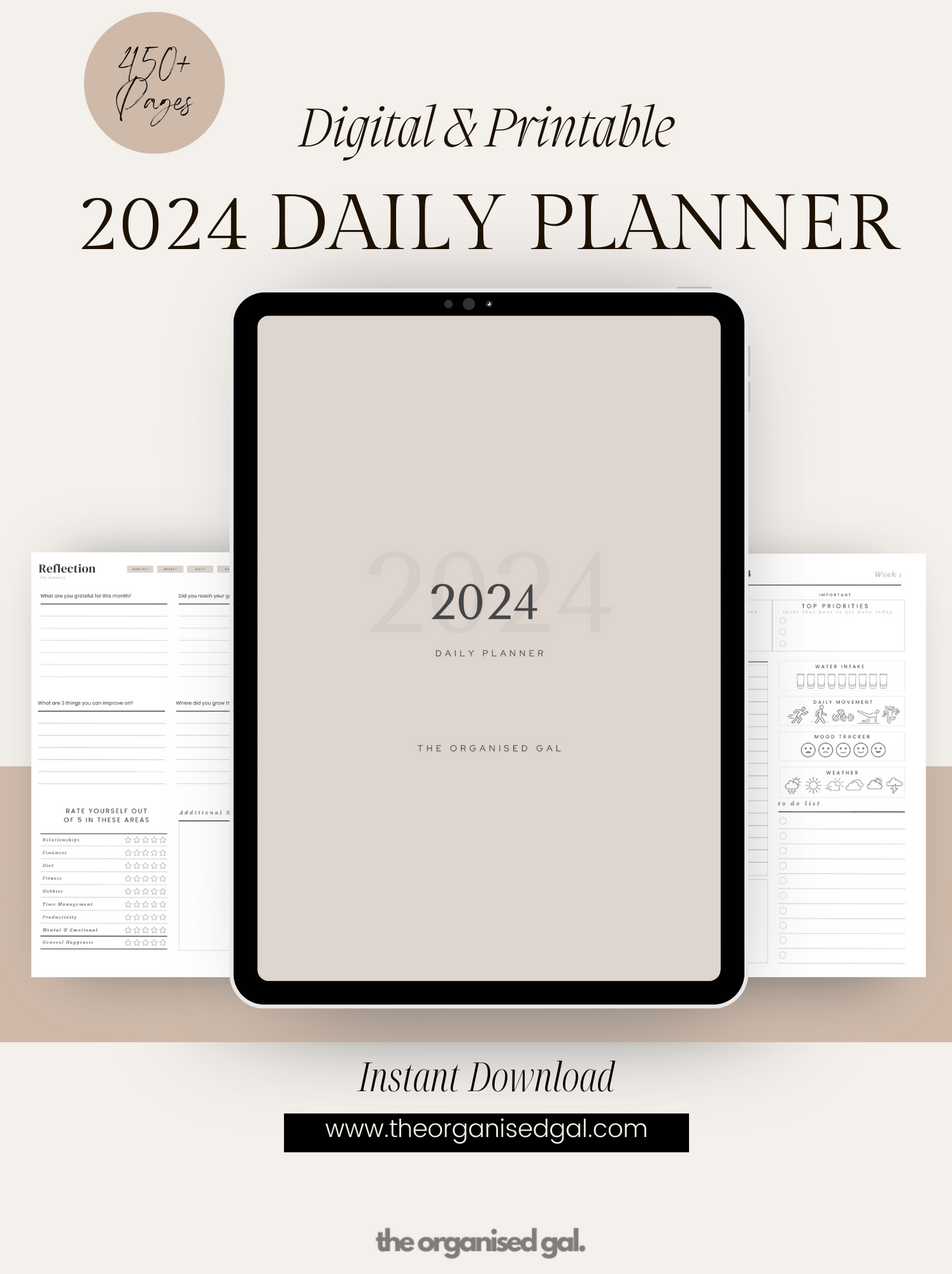 The Organised Gal - 2024 Daily Planner