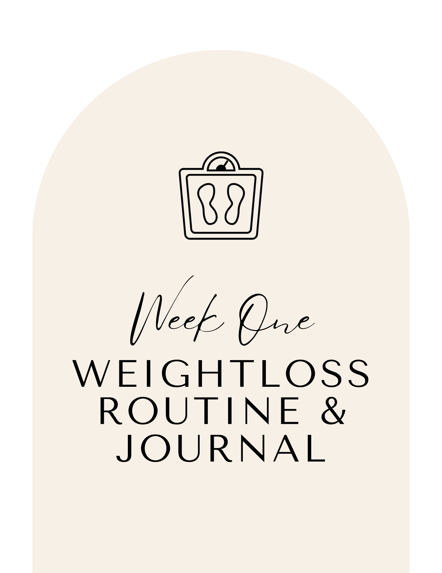 Monthly Motivational Weight Loss Journal for Women