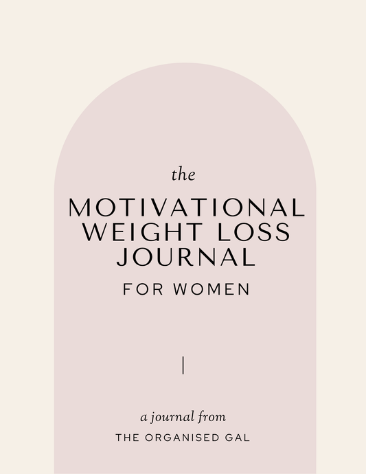 Monthly Motivational Weight Loss Journal for Women