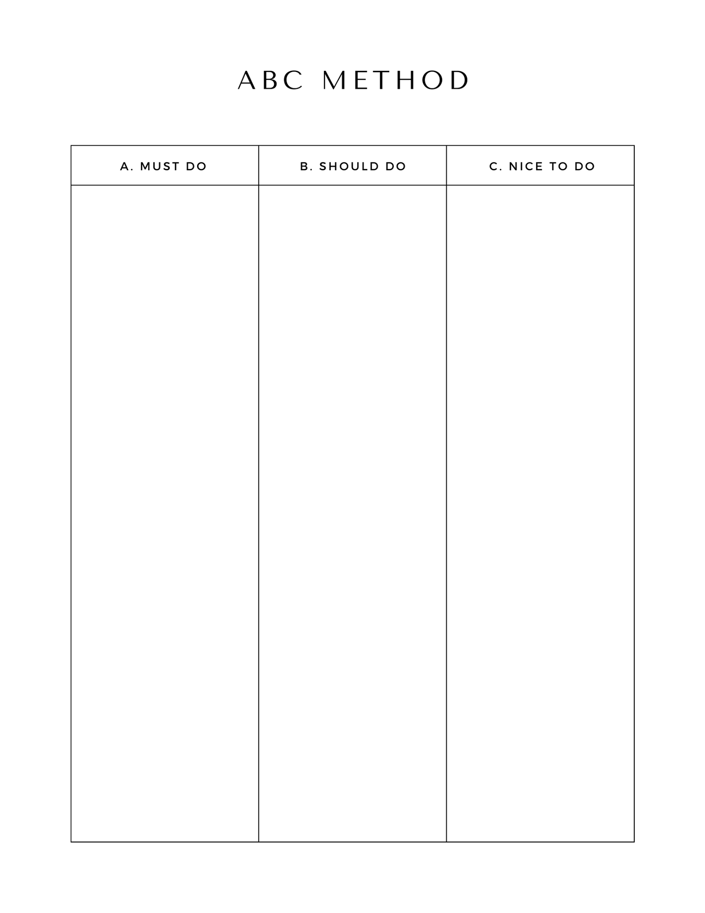 Effective Time Management Planner