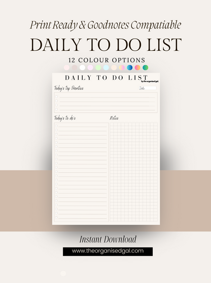 Daily To Do List