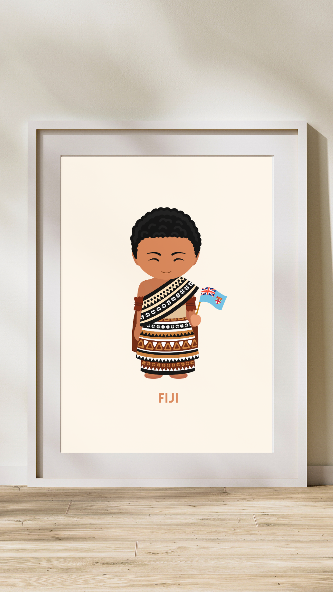 Traditional Fijian Dress Digital Wall Art (Set of Two)