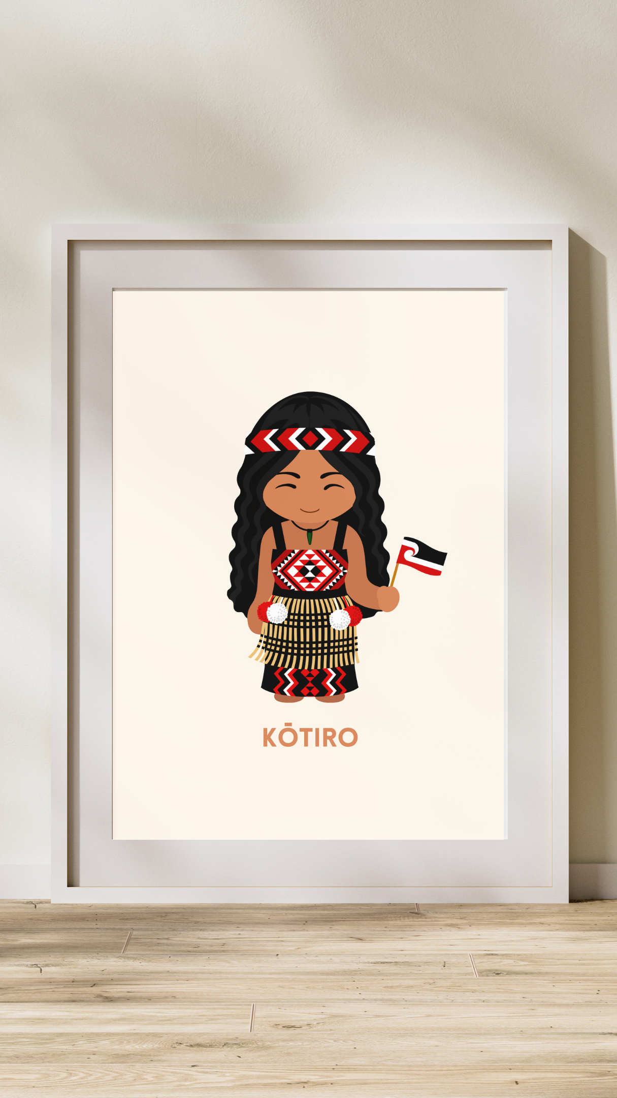 Maori Traditional Dress Digital Wall Art (Set of Two)