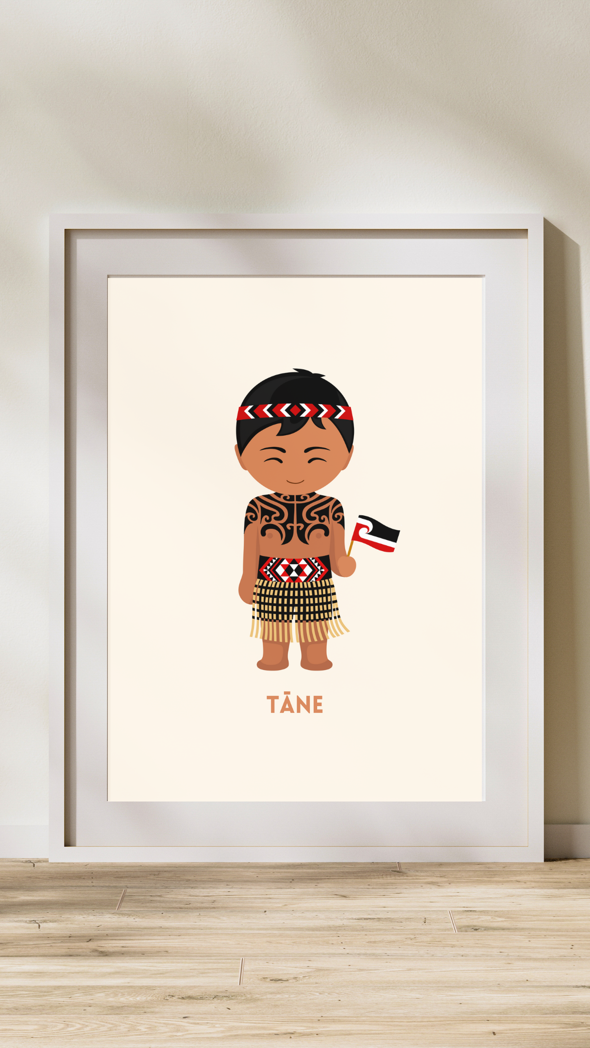 Maori Traditional Dress Digital Wall Art (Set of Two)