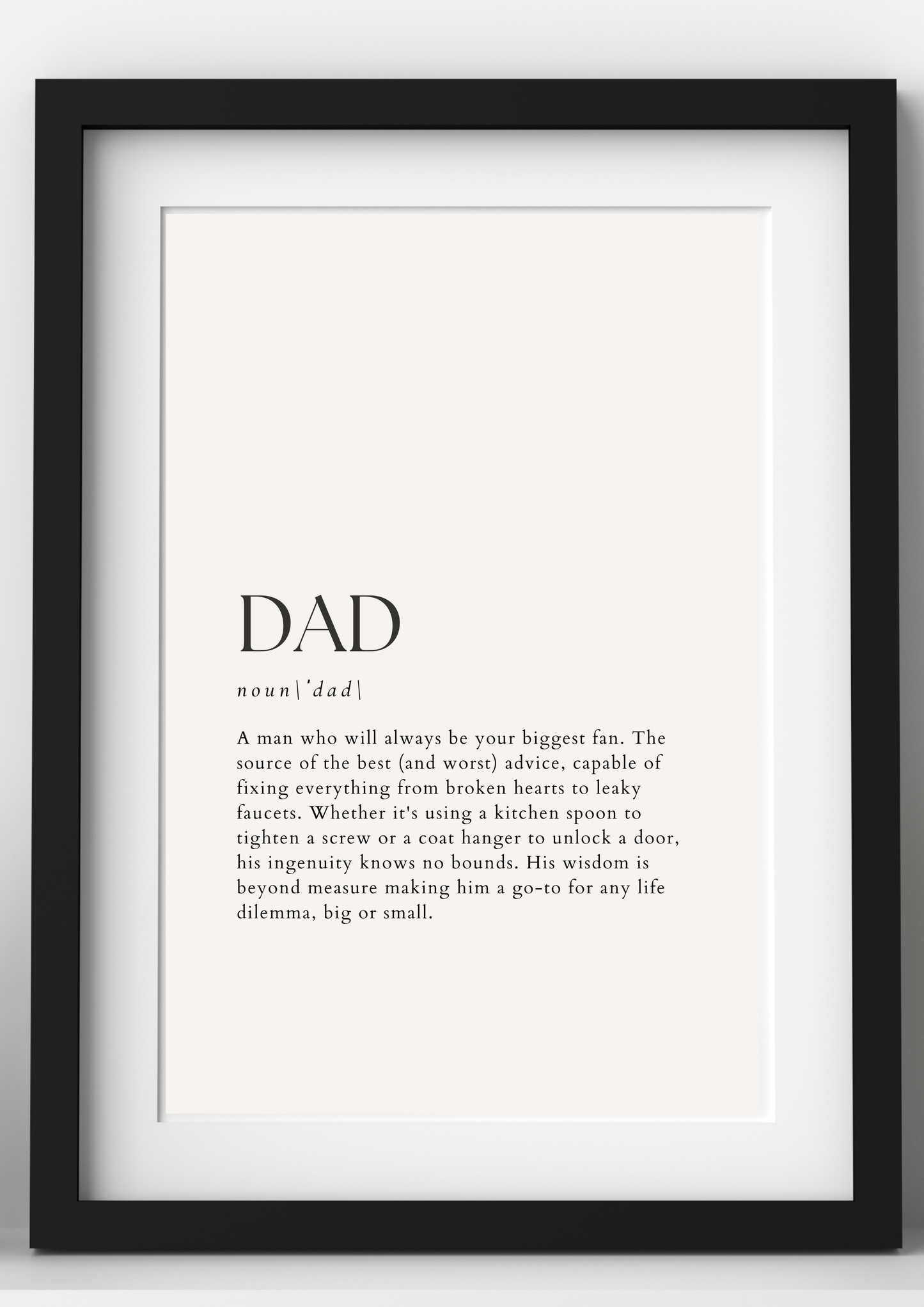 Dad Print, Customizable Art