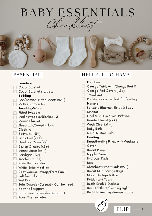 FREE DOWNLOAD: Baby Essentials Checklist